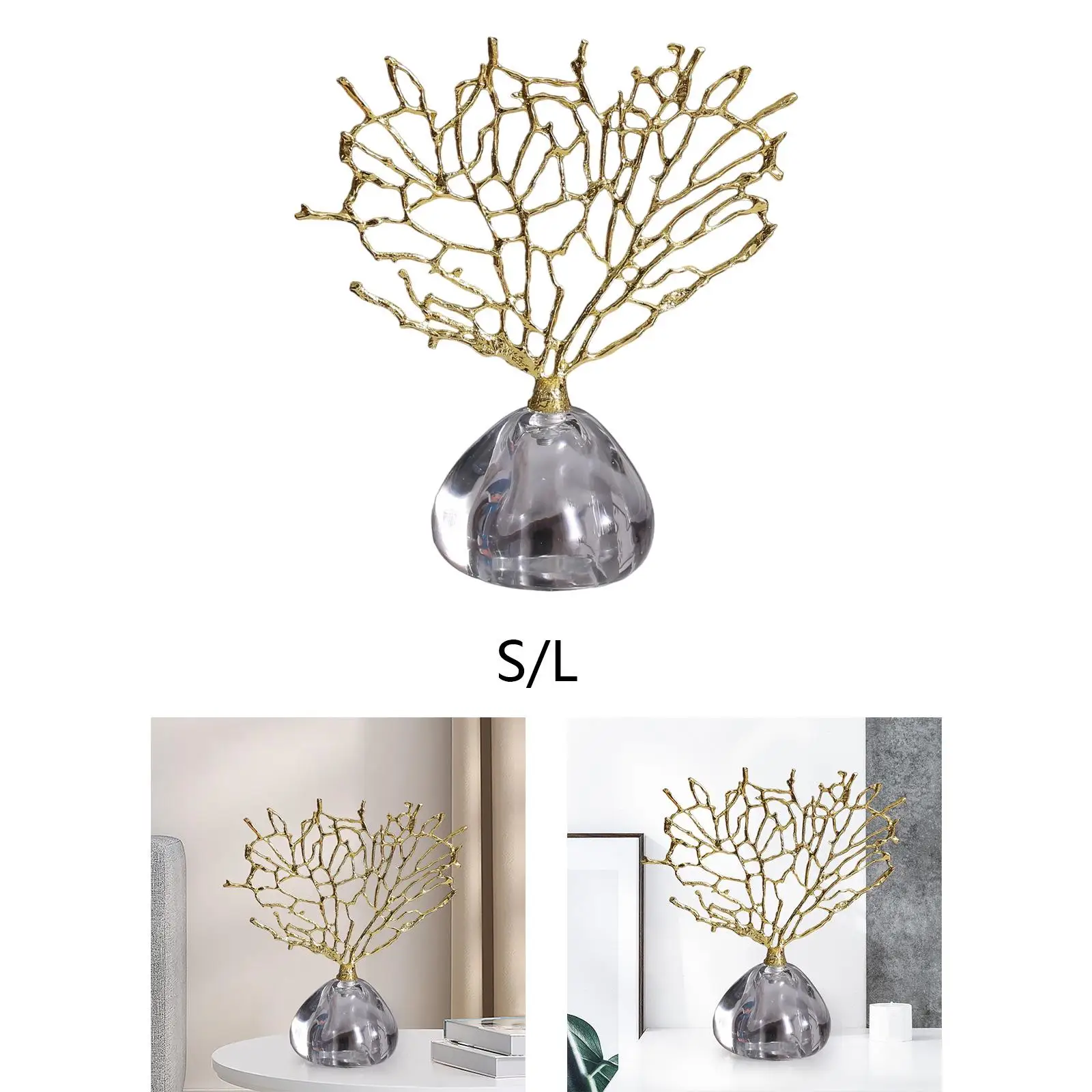 

Lucky Tree Figurine Stylish Tabletop Ornament for Cabinet Bedroom Bookshelf