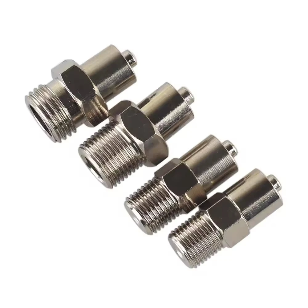 Dispensing Valve Adapter G1/8, G1/4, M10 * 1, M12 * 1, Screw Thread Quick Tighten Luer Joint, Pneumatic Fitting Connector