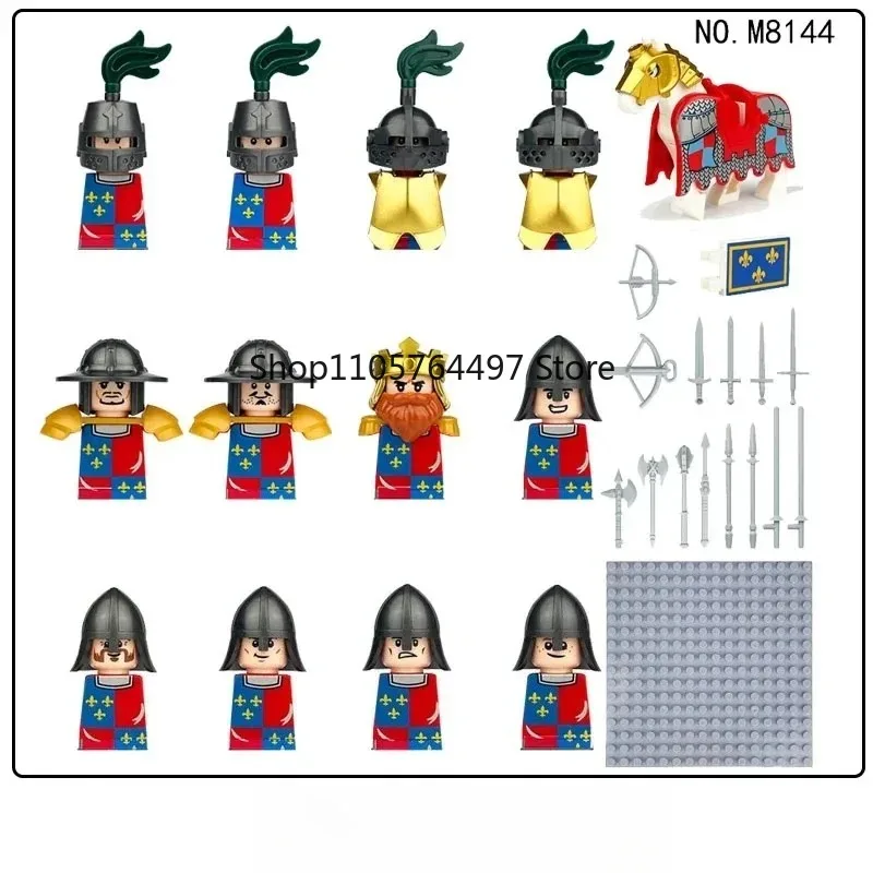 Ancient Roman medieval knights, building blocks, figures, toys, mini figures, humanoid dolls, toys, birthday gifts.