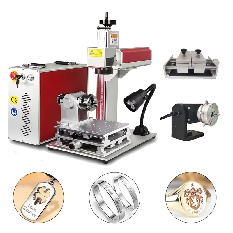 Precision Level Galvo Fiber Lightburn Engraver Engraving hine With Support DXF PLT BMP AI Graphics