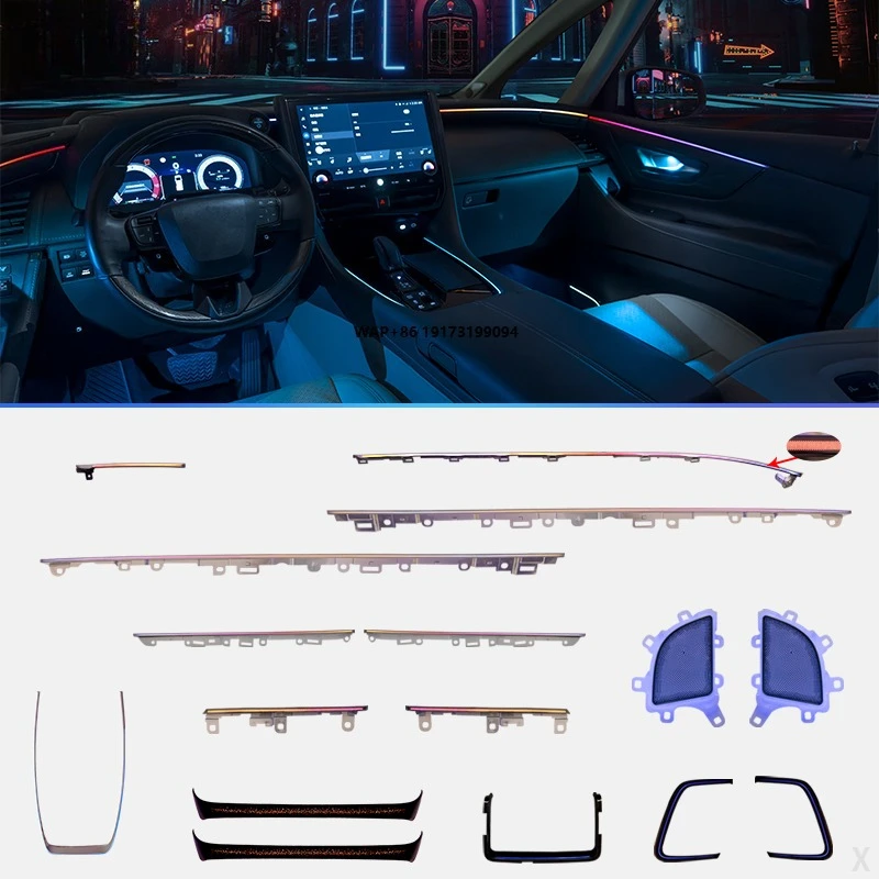 TMPRO Left-hand drive ambient light for Alphard/Vellfire 40 series 2024-2025  Original 1:1 mold replacement installation