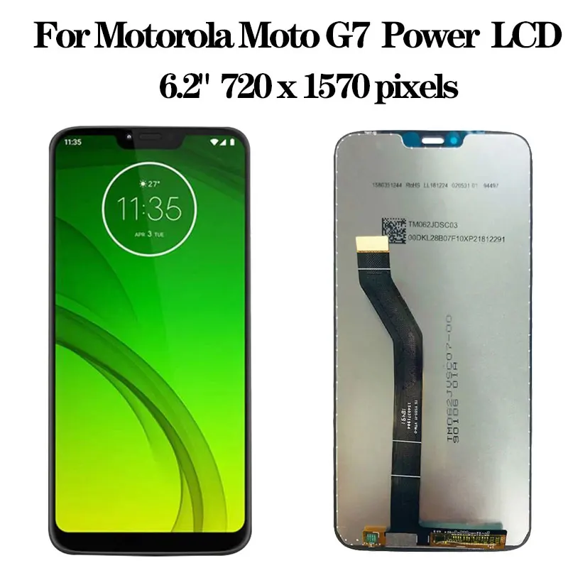 Test G7 LCD For Motorola Moto G7 Play LCD G7 Power Display Touch Screen Digiziter Assembly for Moto G7 LCD G7 Plus LCD