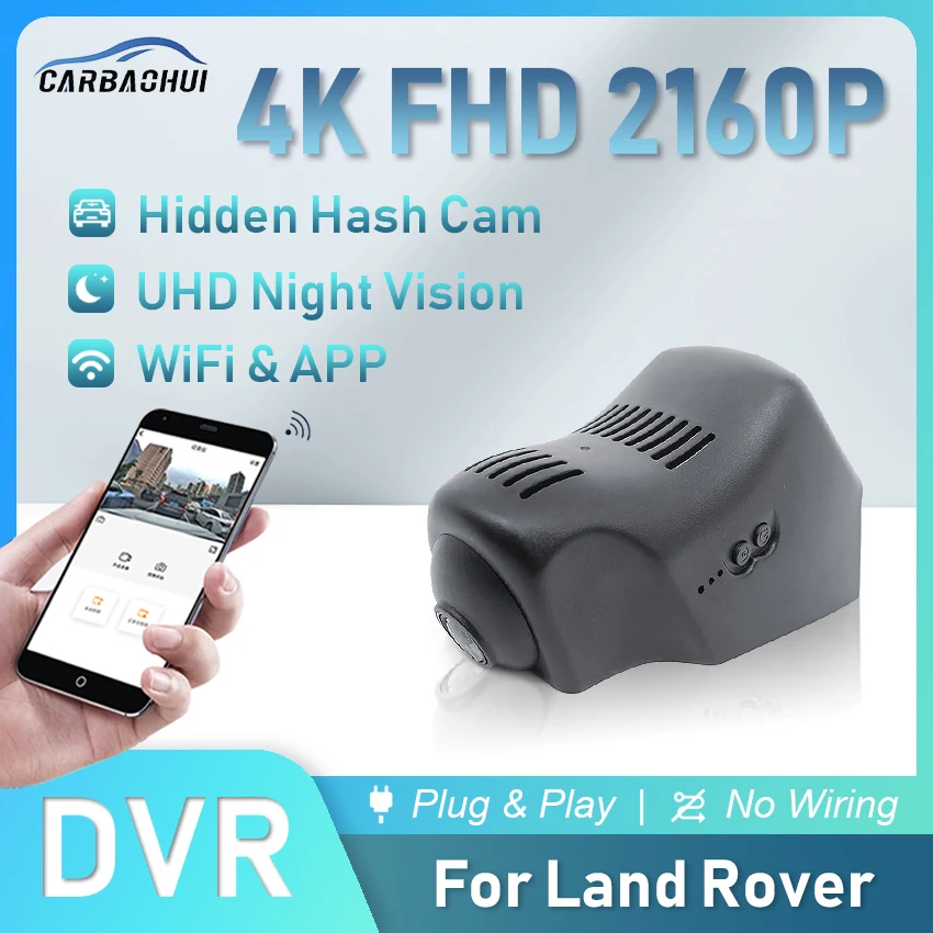 

Plug and Play 4K Car DVR Dash Cam Camera Video Recorder For Land Rover Range Rover Range Rover Sport Evoque Discovery F-TYPE XE