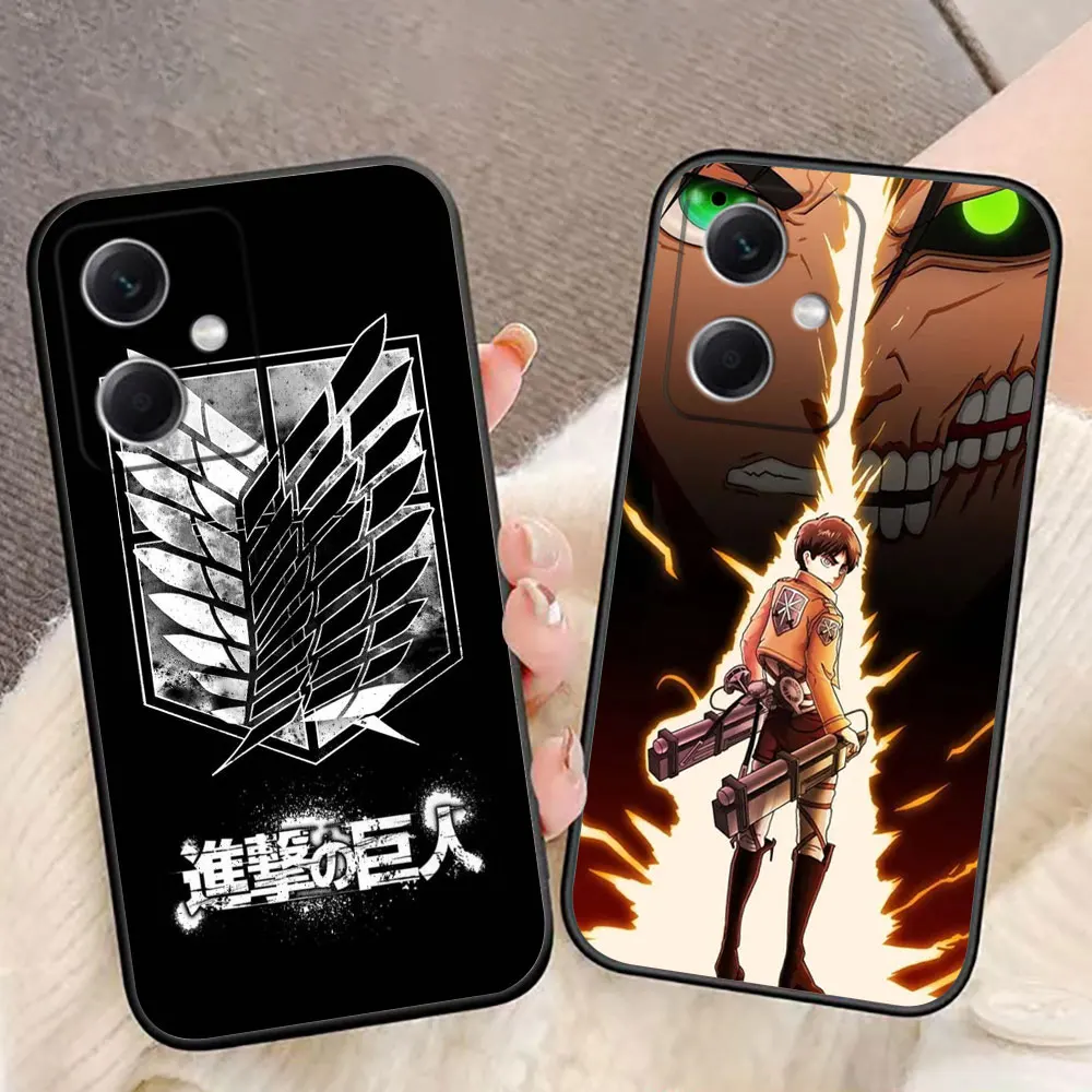 Phone Case For Redmi 17 17C A1 A3 A5 A7 15 15C 14C 13C 13 12C 12 10 10C 9T 9C 9A 9 8 K60 K30 Cover Attack On Titan Eren Yeager