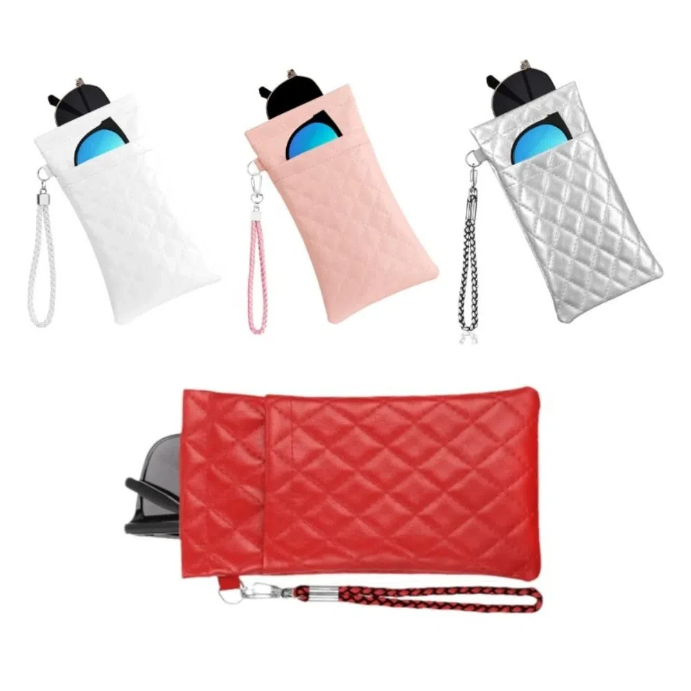 

Portable Double-layer Sunglasses Storage Bag Waterproof High-end Glasses Bag PU Leather Eyeglasses Pouch