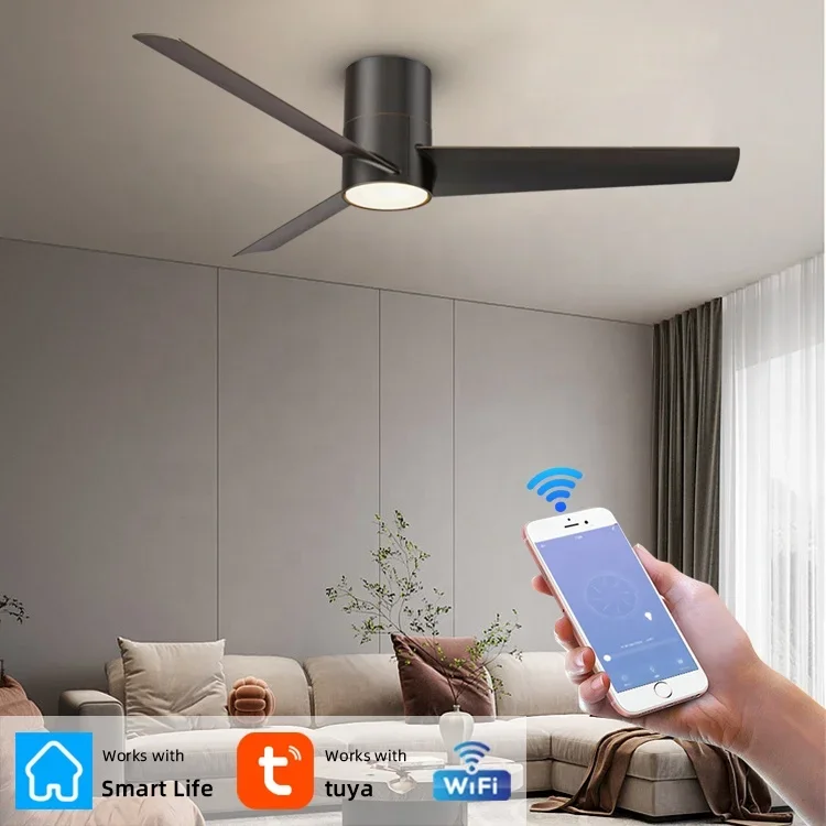 Indoor home decorative best price ceiling fan design fandelier dc inverter ceiling fan with remote control