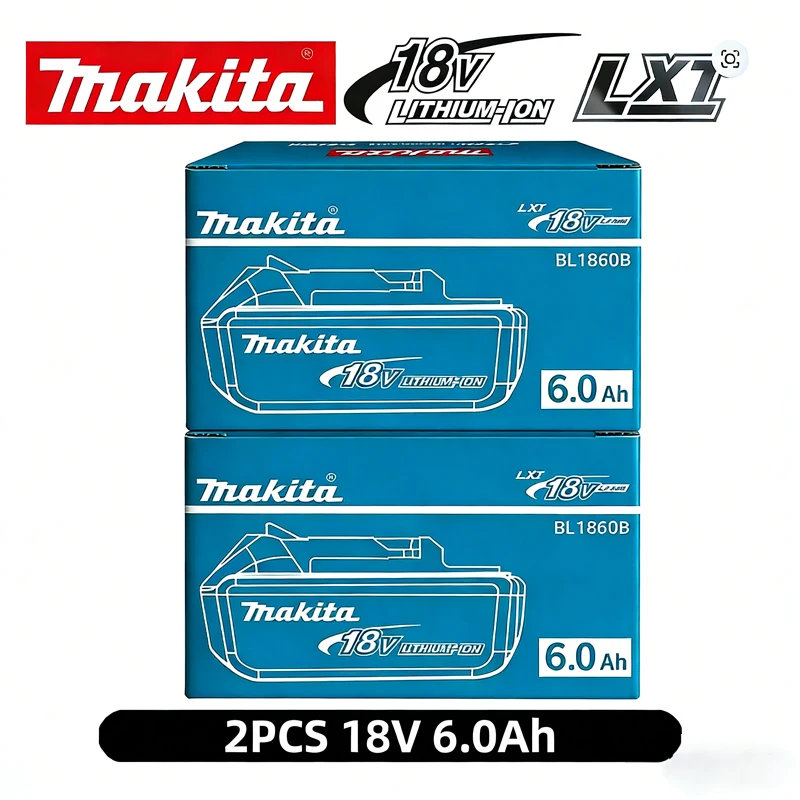 

100% Original Makita 18V 6.0Ah battery, Makita DTW700 DHW180 DGH181 DTD173 DAS180 DDF487 DTW285 TW004G power tools battery to