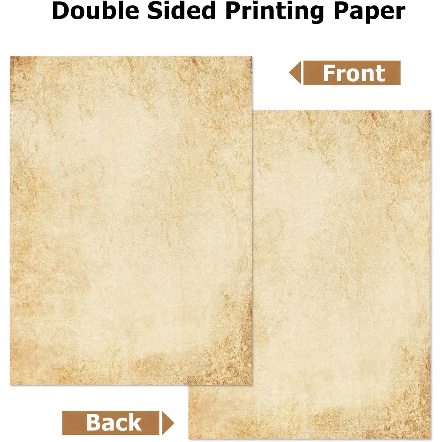 52 Sheets of 8.3 Inches X 11.4 Inches A4-Sized Blank Letter Paper in Antique Style, with Smooth Printed Surface