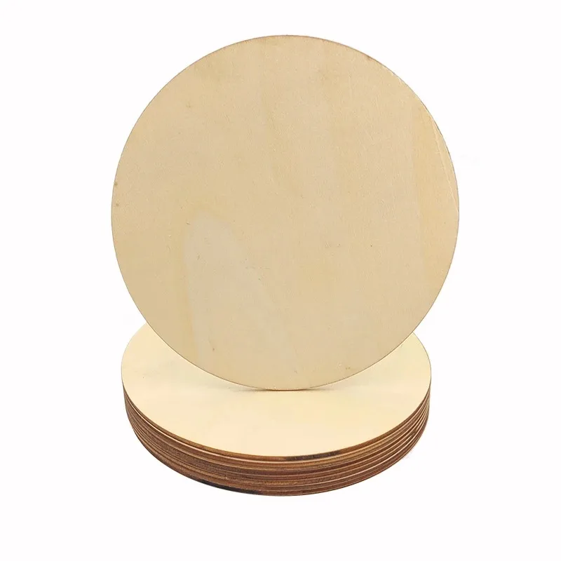 10/20/50/100 pezzi 90mm cerchi di legno per artigianato legno non finito rotondi vuoti ritagli di legno per artigianato pittura decorazioni di nozze