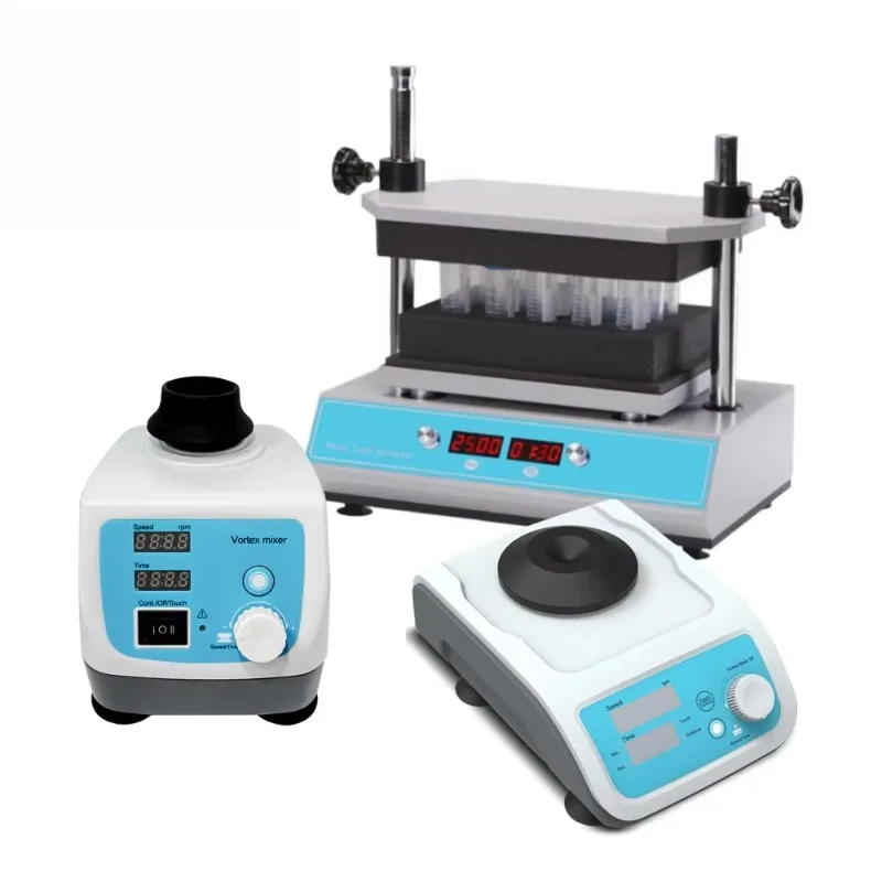 

Multi Tube Mixer, Adjustable Speed 500~2500 RPM, 50 X 20mm Tube, Lab Shaker for Science , LED Display