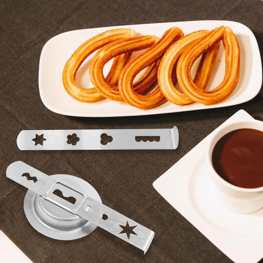 2 Pcs Cookie Press Attachment 8 Patterns with Connection Ring Pastry Attachment Cookie Maker Attachment for Size 5 Meat Grinder