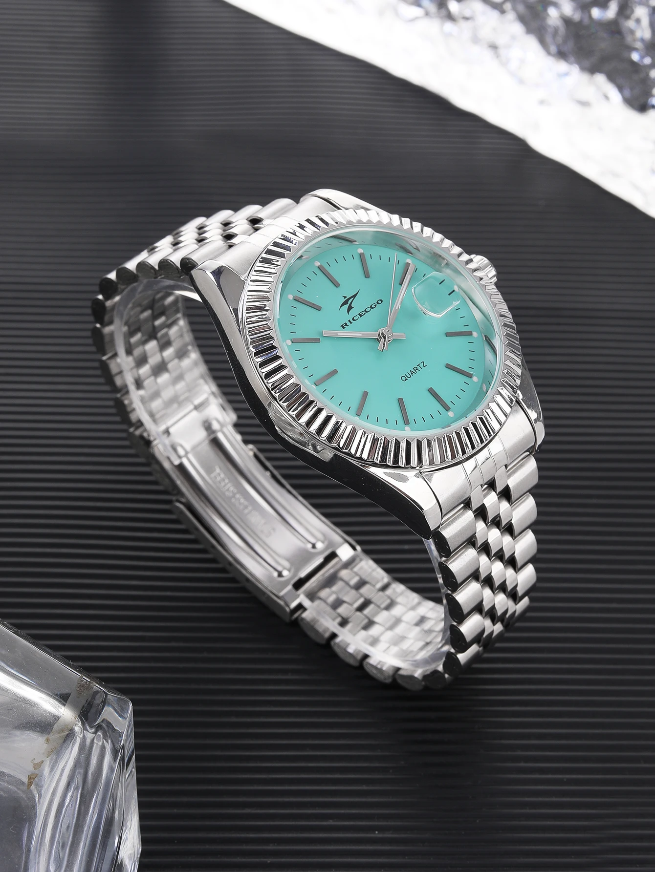 Casual Men's Watches Date High-End Fashion Business Quartz High Quality Watch Male Stainless Steel Exquisite Wristwatches