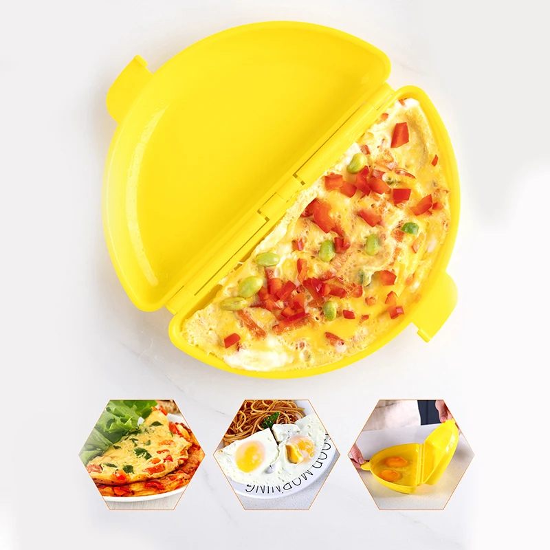 Multifunctional Microwave Steamed Egg Tray Home Egg Tools Omelet Cooker Pan Breakfast Omelet Cooker Mold Kitchen Gadgets Tools
