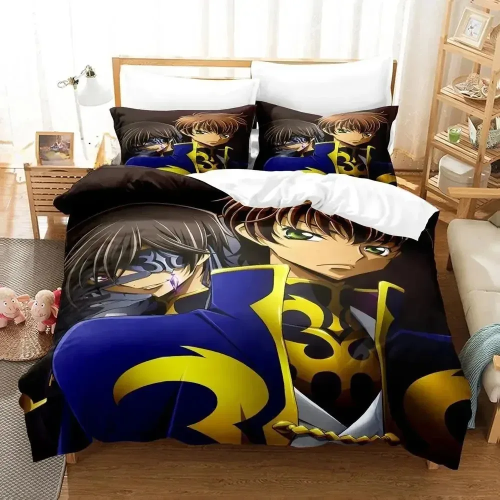 Code Geass Bedding Set Single Twin Full Queen King Size Bed Set Adult Kid Bedroom Duvet cover Sets 3D Print Anime bed sheet set