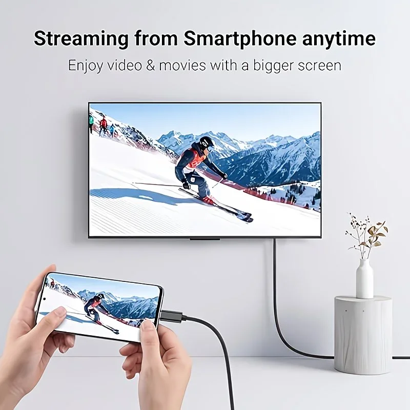 USB C to VGA Cable 1080P Full HD Type C to VGA Adapter Cord Compatible with Thunderbolt 3 Thunderbolt 4 MacBook Pro Air iPad Pro view 4