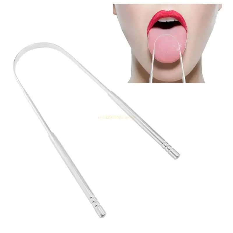 1PC Stainless Steel Tongue Cleaners BPA Free Tongue Scraper Cleaner for Adults Kids Drop Shipping