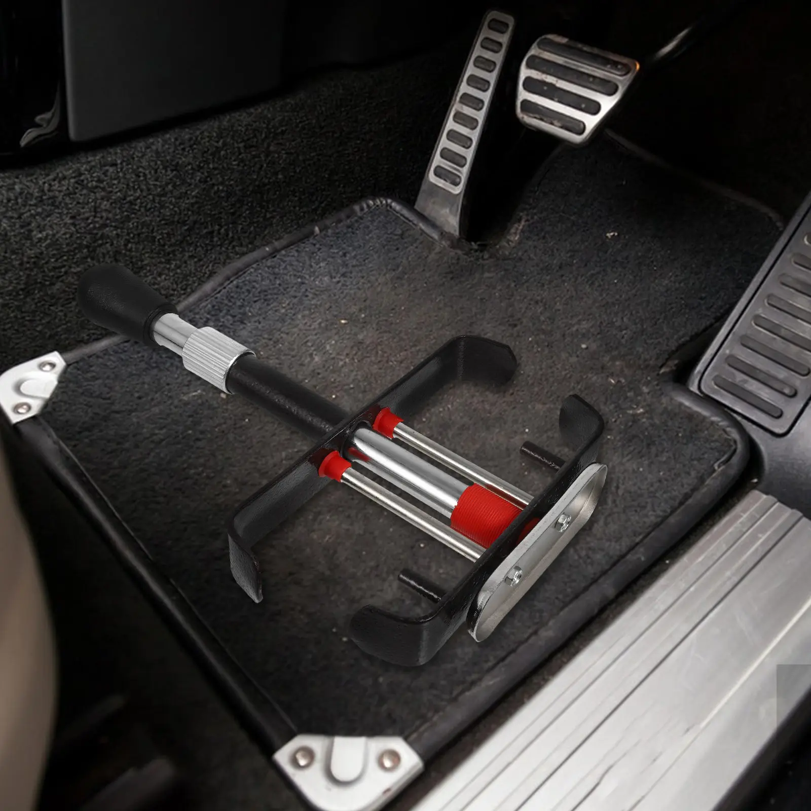 

Heavy Duty Steel Brake Pedal Lock Anti Theft Car Security Device for Suvs Trucks Universal Fit Saw Proof Design Multi