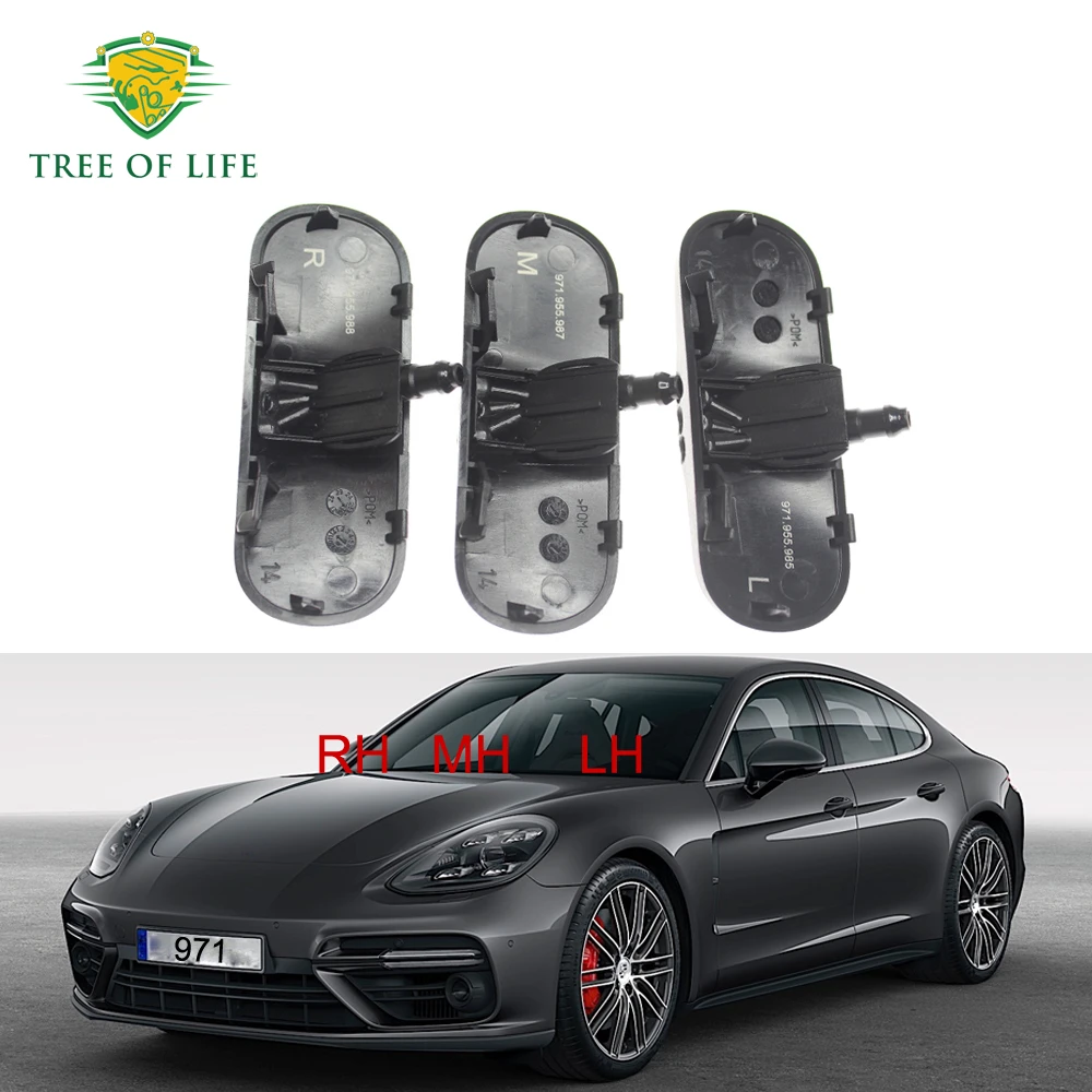 

For Porsche Panamera 971 2017 2018 2019 2020 2021 2022 2023 Front Left Right Windscreen Washer Nozzle Jet without Heating