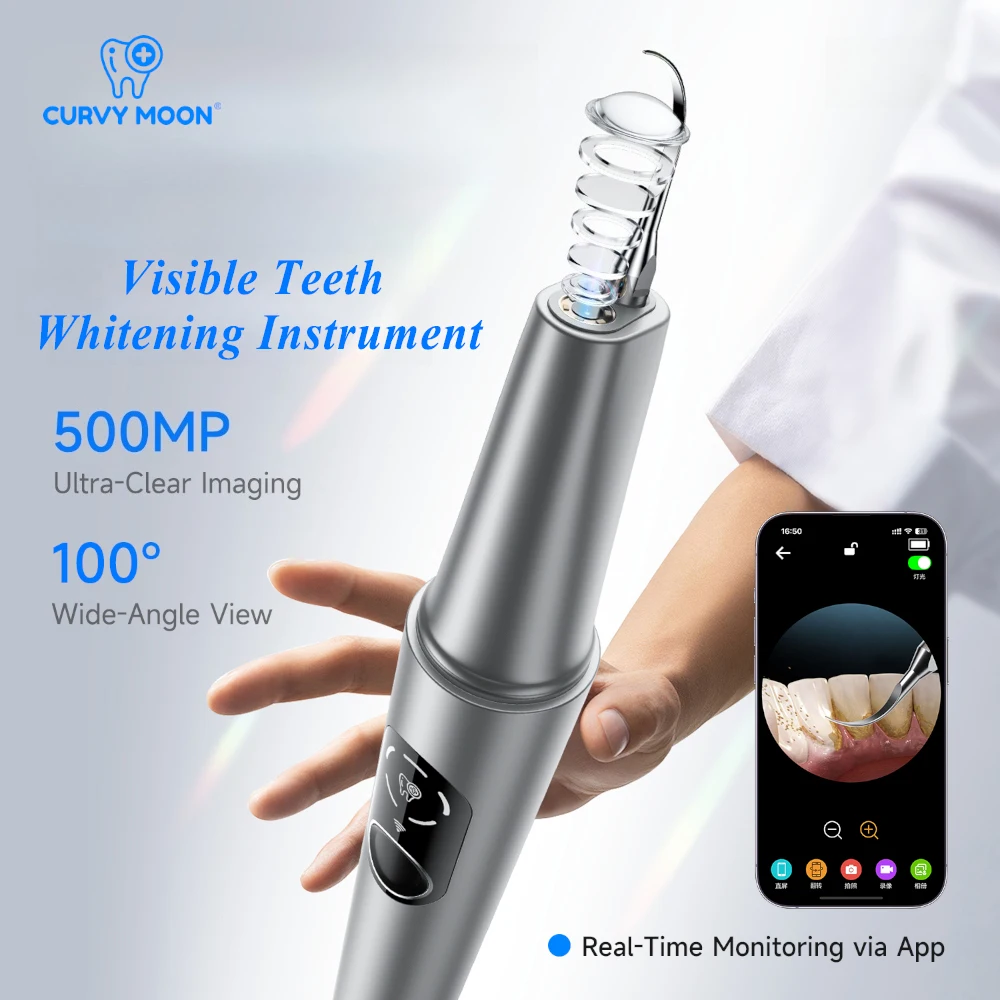 Visible Electric Tooth Cleaner with Camera Ultrasonic Dental Tartar Plaque Remover Teeth Whitening Tooth Stains Cleaning Tools