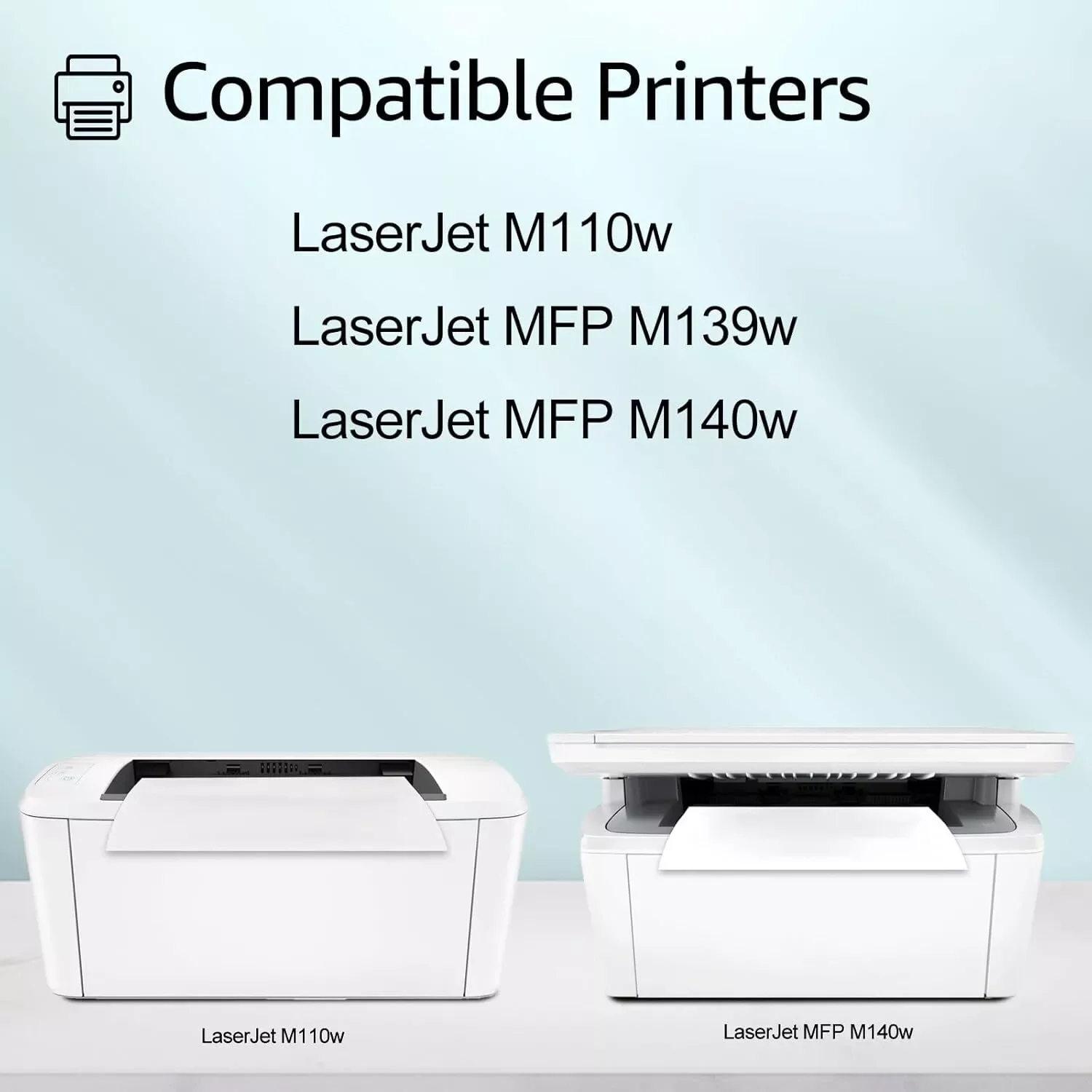 GREENCYCLE W1410A 호환, HP 141A 블랙 토너 카트리지, 레이저젯 프로 M110w MFP M140w M139w 칩 포함