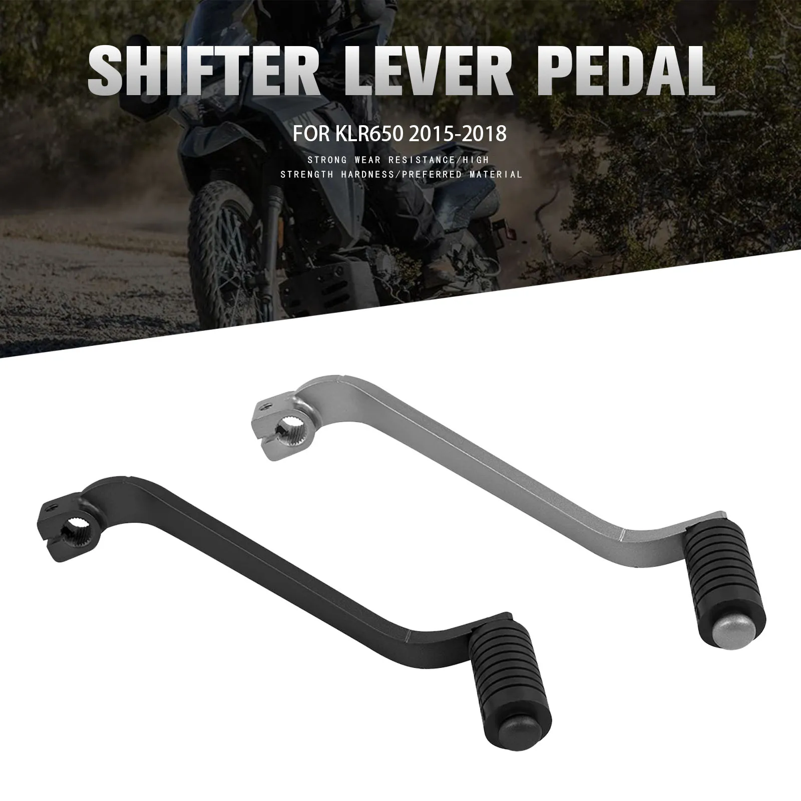 

KLR650 Rear Gear Shift Lever For Kawasaki KLR 650 2015-2016 2017 2018 Motorcycle CNC Foot Shifter Pedal Lever Accessories