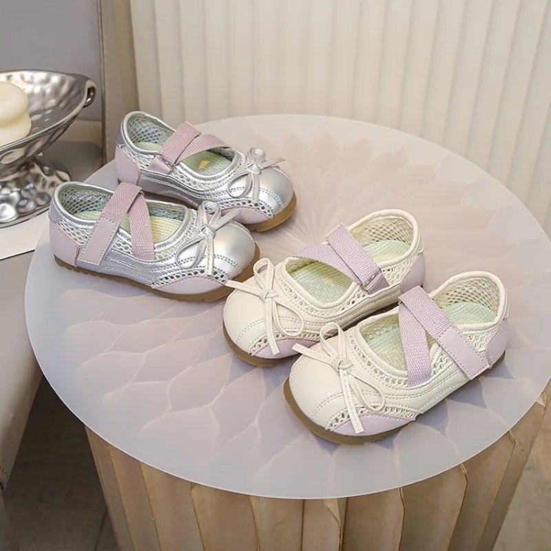 Girls' sporty comfortable casual sandals Summer new style, breathable mesh material, children's sports shoes sandals, size 23-36