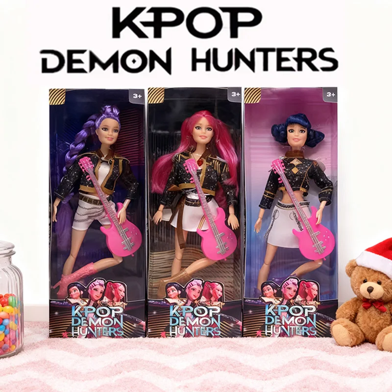 تمثال قناع الفينيل HUNTR/X Demon Hunters 2026 - ألعاب الرسوم المتحركة Rumi/Mira/Zoey بتصميم معالج بالمروحة، هدية عيد ميلاد مميزة لمحبي #1