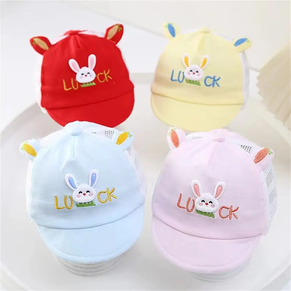 UV Protection Baby Baseball Cap Fashion Cute Cartoon Soft Cotton Duck Tongue Hat Thin Breathable Sun Protection Hat Toddler