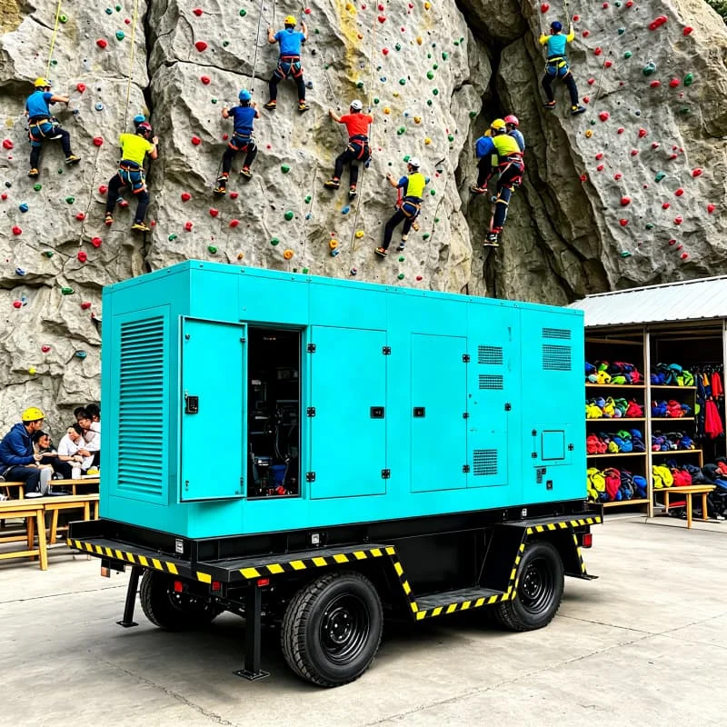 High Power Generator Set 50KVA 380V for Warehouse Loading Dock Forklift Pallet Jack Conveyor Belt Lighting Depot Customized Sale