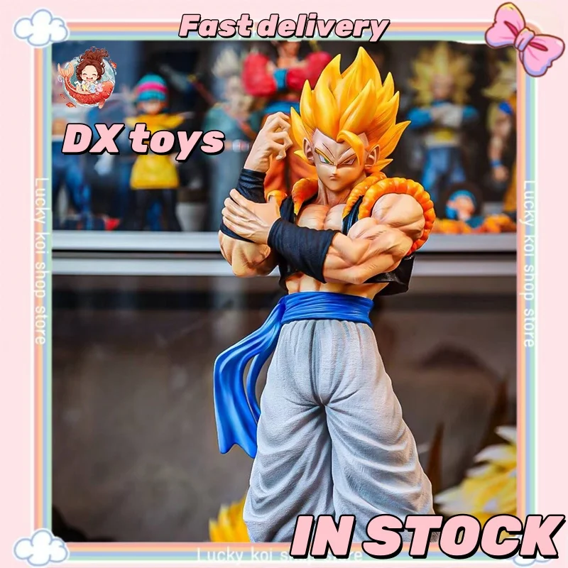 

В НАЛИЧИИ 56 см 2% DX Studio Dragon Ball Аниме Фигурки 1/4 Gogeta Фигурки 3 головки Статуя из ПВХ Коллекция Модель Орнамент Подарки Игрушки
