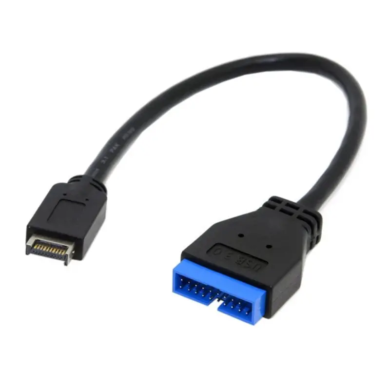 رائعة-USB 3.1 Type-C إلى USB 3.0 19/20-Pin رأس اللوحة الأمامية كابل محول للوحات الأم Asus طول 20 سنتيمتر لسطح المكتب Com