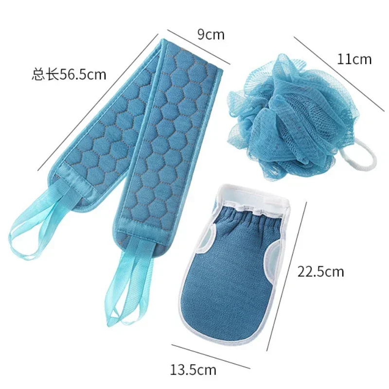 Gants de gant de toilette extensibles pour le corps, brosse douce, boule de douche, épurateur de dos, serviette de peau, bain, maison, hôtel,