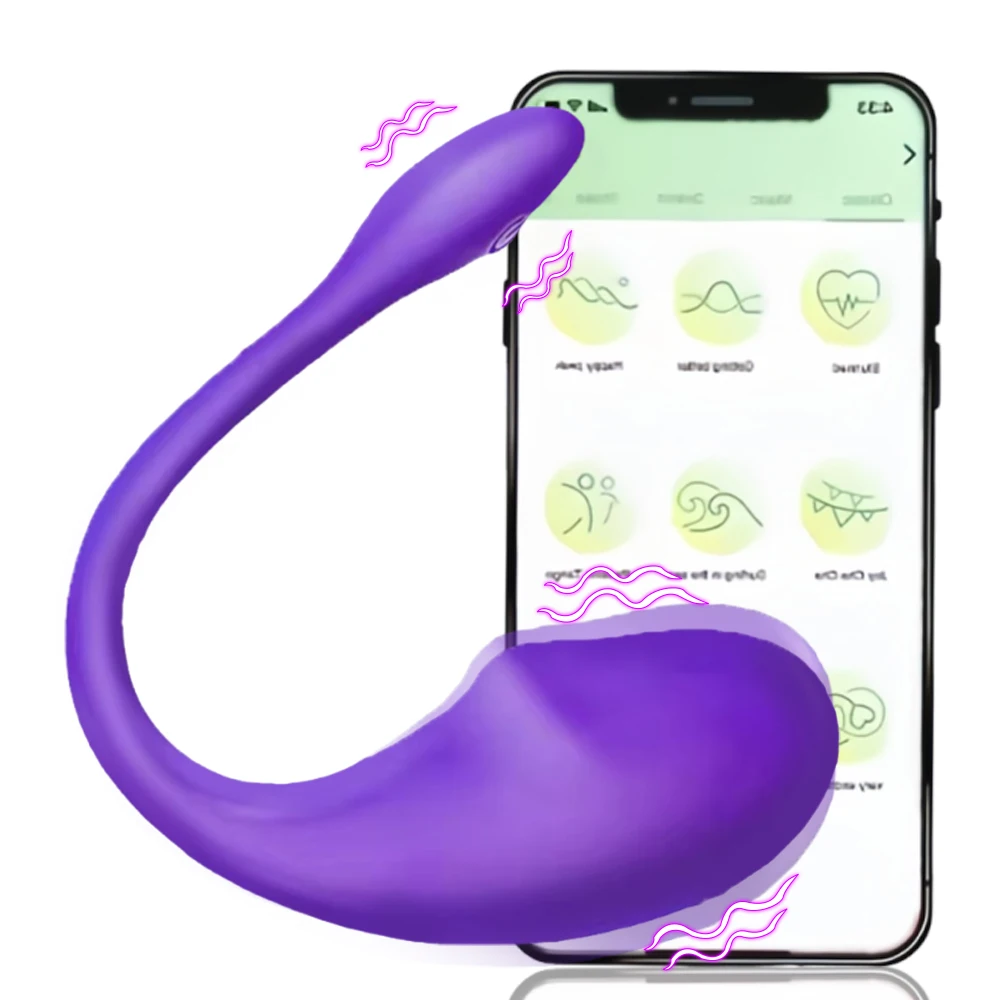Wireless Bluetooth App Controlled Vibrating Egg Panties G Spot Clitoris Stimulator Dildo Vagina Massager Sex Toy for Women