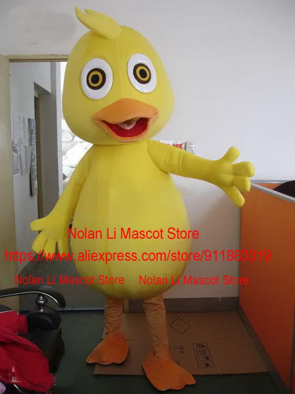 High Quality Plush Yellow Chicken Mascot Clothing Cartoon Set Role-Playing Adult Carnival Advertising Game Holiday Gifts 316