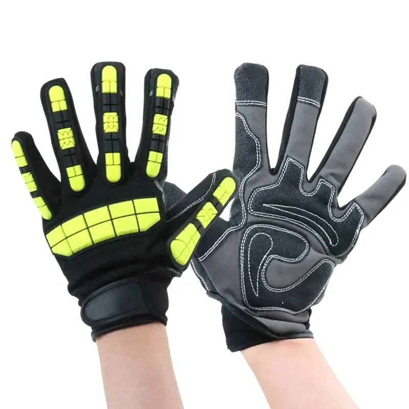

Mechanic gloves, maintenance Industrial construction workers Auto repair Touch screen fingers Anti-smash driver gloves