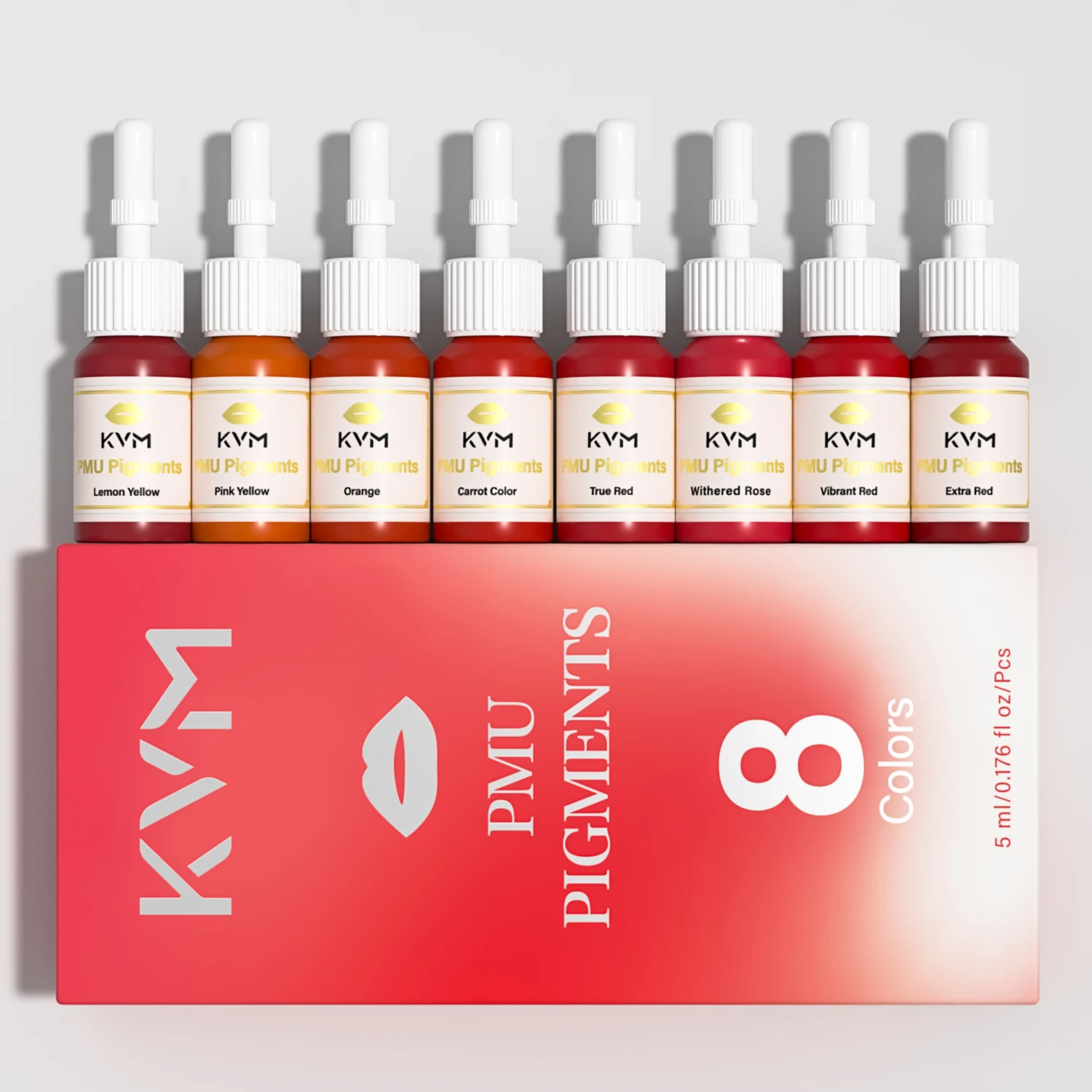 

8pcs 5ML Tattoo Pigments Makeup Tattoo Lips Pigments Semi Permanent Tattoo Pigments Beauty Art Women Use Tattoo Ink Supplies