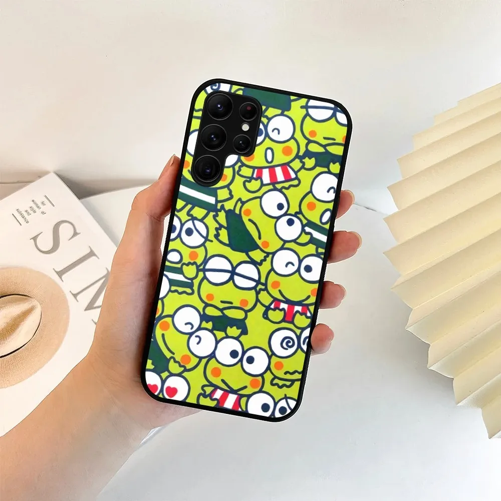 MINISO Sanrio Keroppi Frog Cute Kawaii Lovely чехол для телефона для Samsung Galaxy A52 A53 A70 A72 A71 A73 A91 A80 S Shell