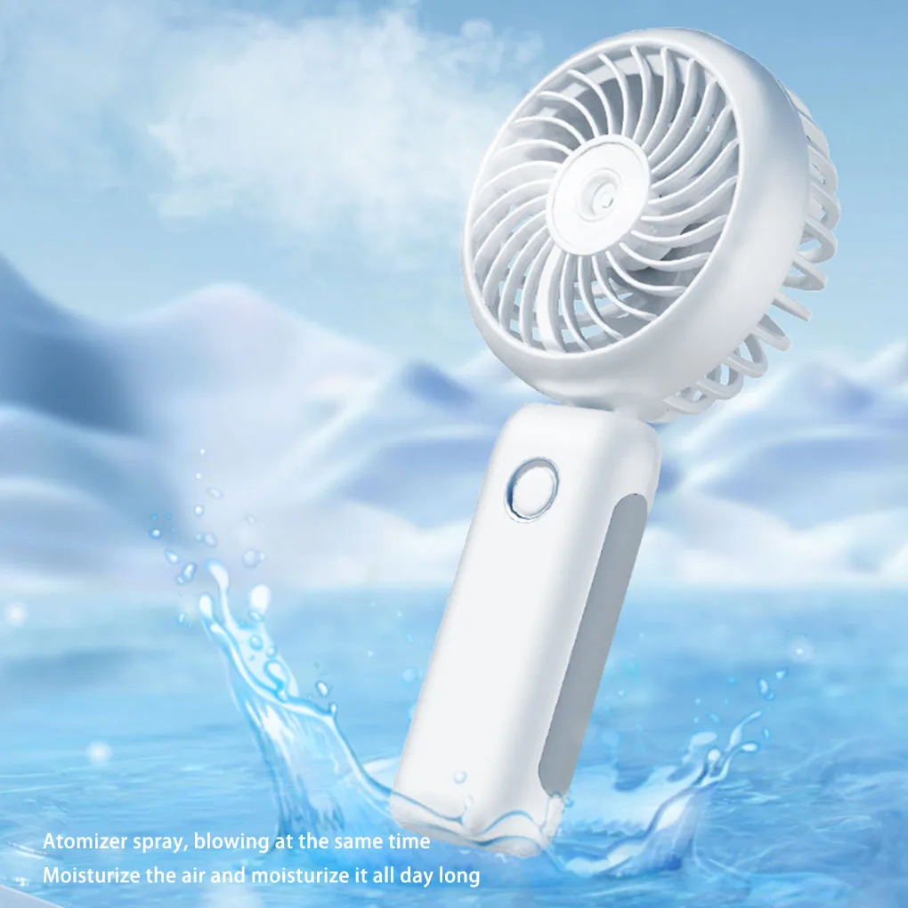 

Портативный ручной вентилятор для запотевания Персональный вентилятор для распыления водяного тумана Вентилятор Складные мини-вентиляторы для охлаждения Батарея 3-скоростной