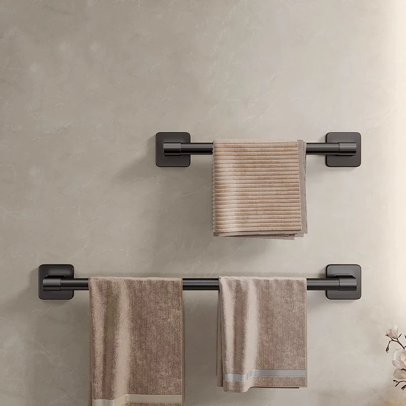 Towel Holder Space Aluminum Shower Room Towel Hanger Multifunctional Storage Organizer For Bathroom Accessories