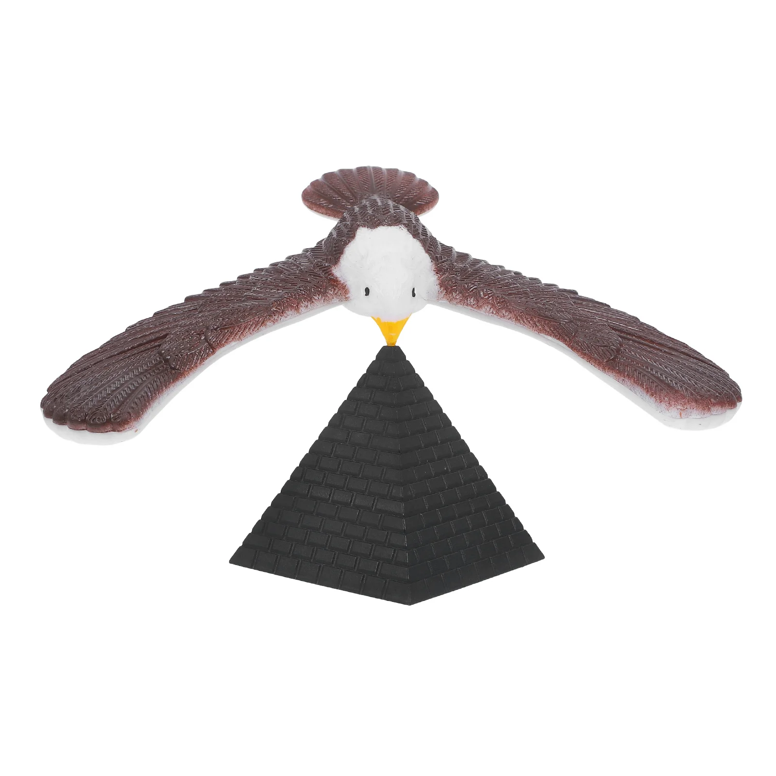 

1Set Desktop Balance Eagle Decoration Pyramid Stand Durable Stylish Tabletop Ornament Balancing Bird Adornment