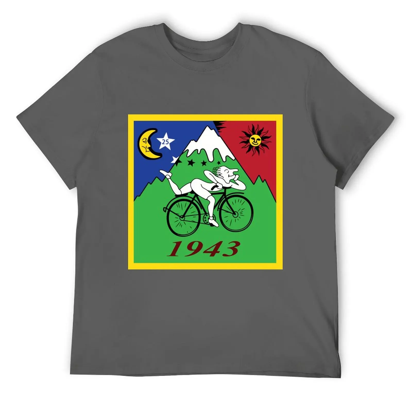 Bicycle Day Albert Hoffman 4k Redesign Highest Quality Version LSD T-Shirt oversizeds t shirt men