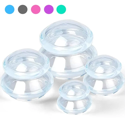 Imagen 1 del producto Juego de terapia de ventosas de silicona de 3/4/6 piezas, ventosas de masaje para principiantes, esculpido corporal, terapia de masaje, masajeador para alivio del dolor