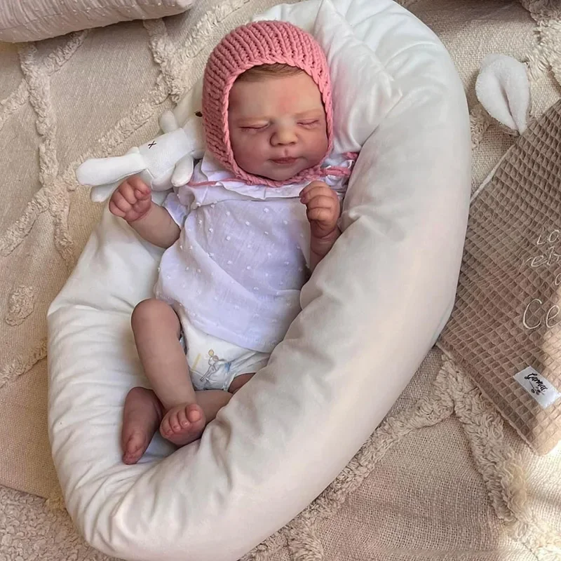 47CM Silicone Reborn Doll Pascale Newborn Baby Girls Doll Lifelike 3D Painting Skin with Visible Veins Reborn Baby Muñeca Bebe