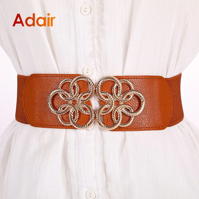 

Elastic Belt For Woman Fashion Female Coat Dress Stretch White Color Wide Women Waist Belts Designer High Quality Ladies Strap