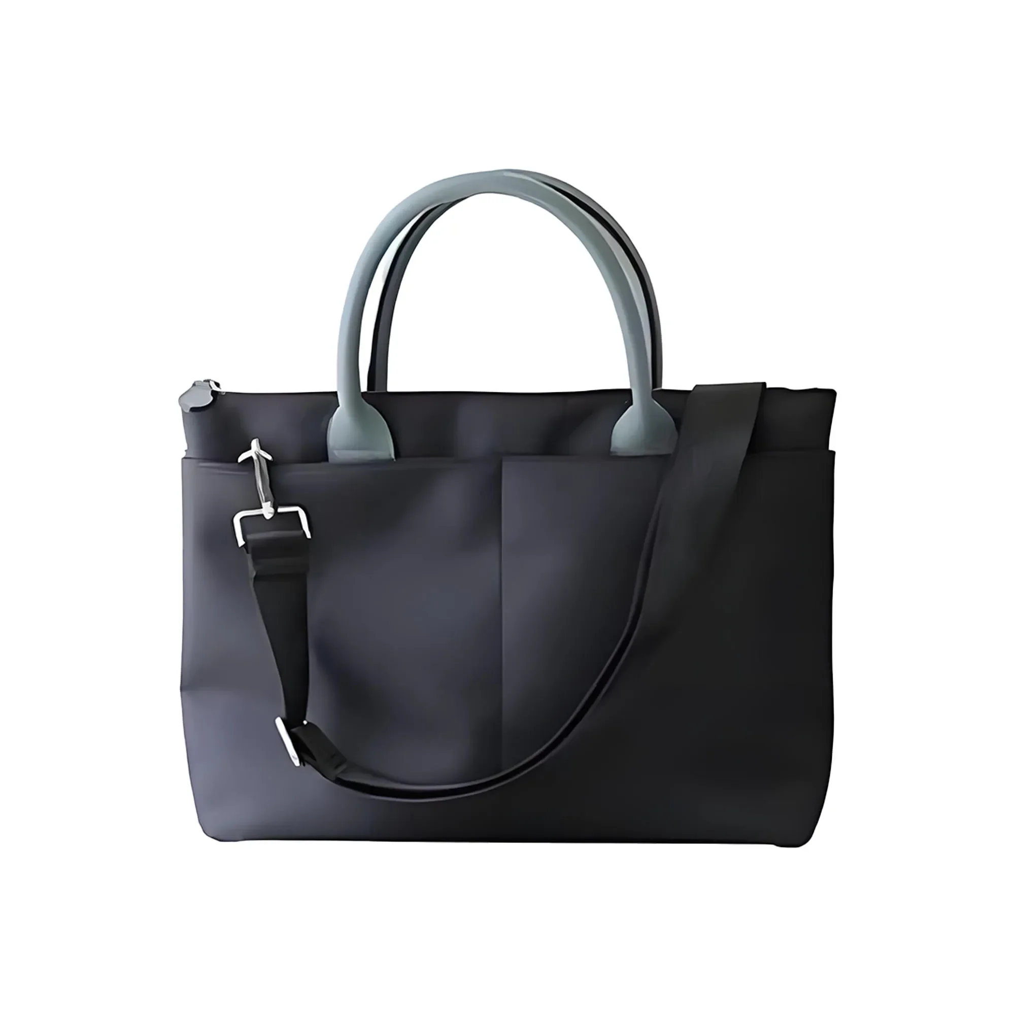 Maletín cruzado para ordenador portátil de 14 pulgadas, bolso de mano de gran capacidad, impermeable, de nailon, minimalista, Unisex