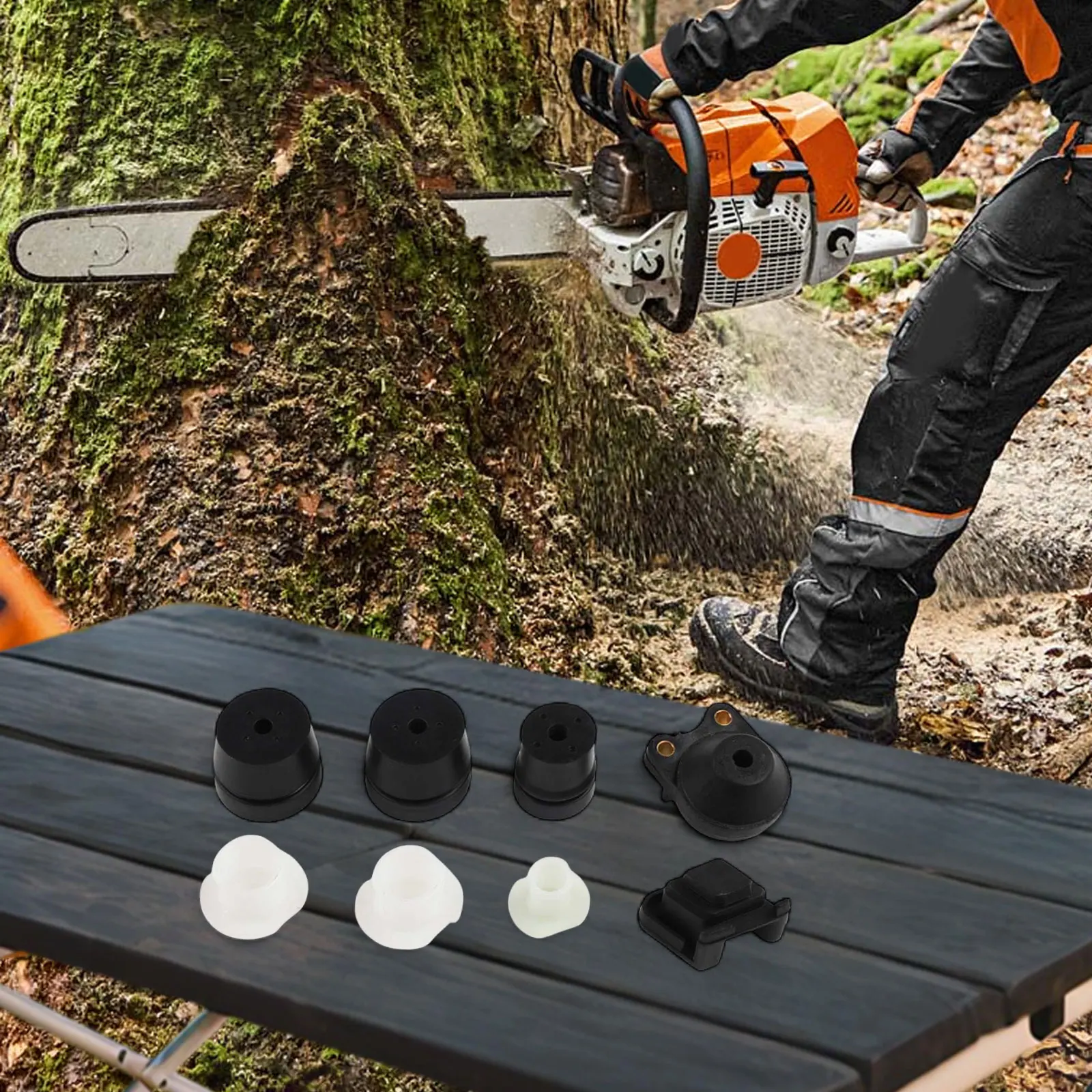 Chainsaw Vibration Buffer MS440 MS460 Buffer Set For Chainsaw Maintenance High Quality Material For Chainsaw MS440