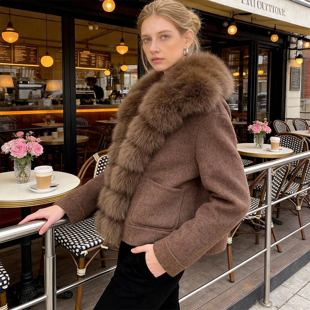 OFTBUY Kahverengi Kaban Yün ve - Wool Blend Coat incelemesi ve fiyatı