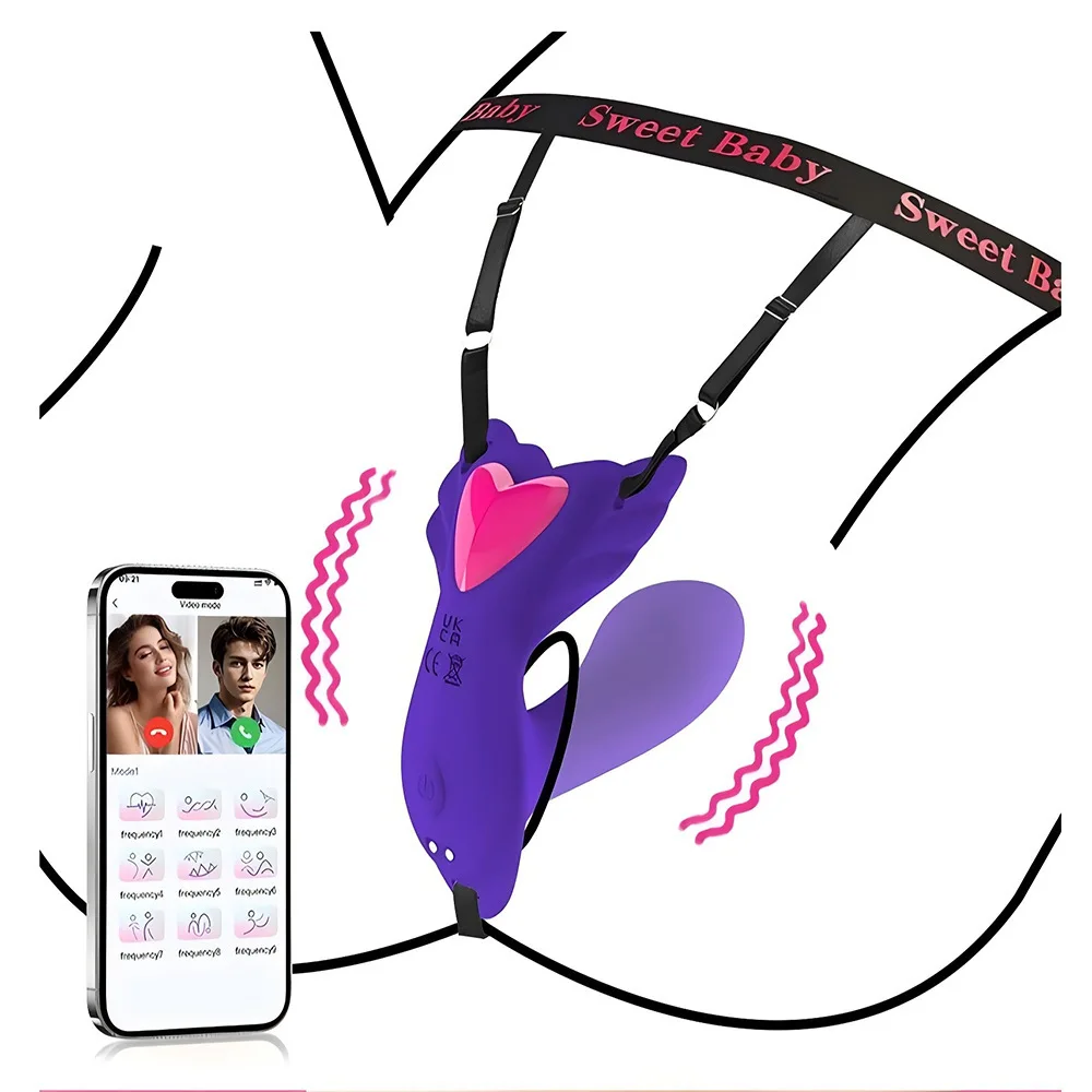 Estimulador de clítoris Love Butterfly, vibrador controlado por aplicación para mujeres adultas, juguetes sexys, masaje, potenciador de placer Sensual