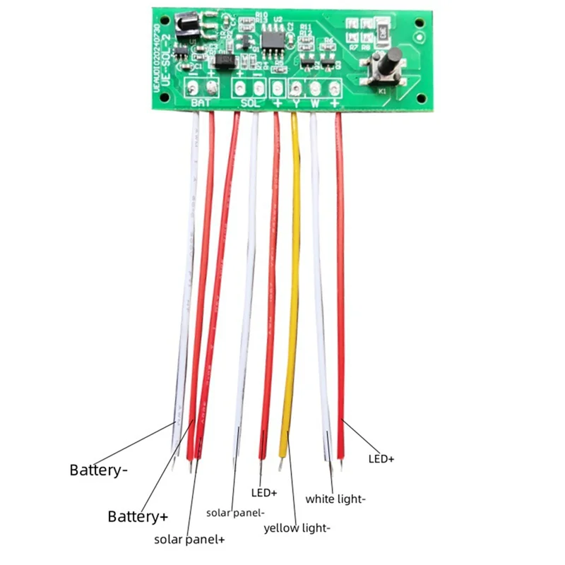 

【Flash-Deal!】Wall Mount Light Control Board 3.2V 3.7V Solar Lamp Controller Two-Color Automatic For Home Office Garden