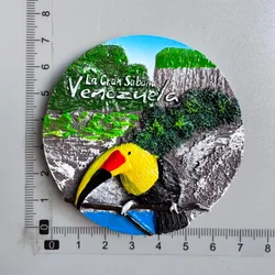 Venezuela World Tourism souvenir fridge magnets 3d Resin Refrigerator Magnetic Stickers  Kyorochan Animals magnets collection